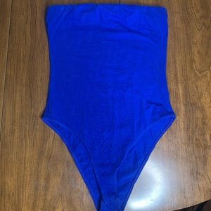 Ambiance Blue Strapless Bodysuit